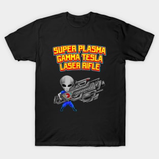 Super Plasma Gamma Tesla Laser Rifle T-Shirt